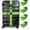 Untethered 4-Pack Luggage Straps | Belts To Keep Your Suitcase Secure While Traveling, Premium Accessory For Travel Bag Closure -LUGGAGE FACTORY Sales 41xypez5y7L