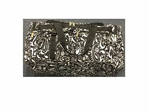 Explorer Flower Paisely Travel Duffel Bag Foldable Lightweight For Women & Men YKK Zipper Gym Carry 8 Explorer Flower Paisely Travel Duffel Bag Foldable Lightweight For Women & Men YKK Zipper Gym Carry - Image 6