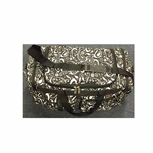 Explorer Flower Paisely Travel Duffel Bag Foldable Lightweight For Women & Men YKK Zipper Gym Carry 7 Explorer Flower Paisely Travel Duffel Bag Foldable Lightweight For Women & Men YKK Zipper Gym Carry - Image 5