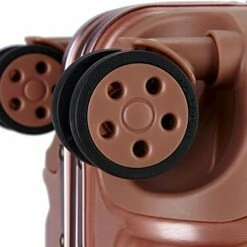 TPRC Donna Hardside/Aluminum Frame Spinner Luggage, Rose Gold, Carry-On 20-Inch -LUGGAGE FACTORY Sales 510B84aq aL
