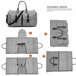 Amzbag Expandable Travel Duffel Bag XXL Capacity Weekender Bag With Leather Handle Suit Carry On -LUGGAGE FACTORY Sales 515Ht 2BH1VmL