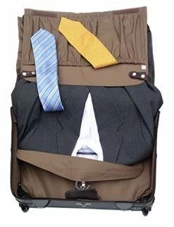 Piel Leather Traveler Garment Bag On Wheels In Saddle -LUGGAGE FACTORY Sales 516K4Cjz1DL