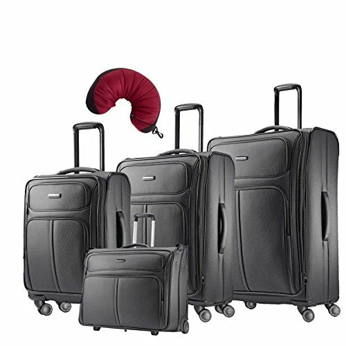 Samsonite Leverage LTE 5 Piece Carry-On Bundle | 20", 25", 29", Wheeled Garment Bag, Travel Pillow 3 Samsonite Leverage LTE 5 Piece Carry-On Bundle | 20", 25", 29", Wheeled Garment Bag, Travel Pillow