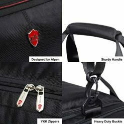 Swiss Alpen - Cervino Duffel - Water Resistant Durable 1680D Carry On Travel Duffel Bag Gym -LUGGAGE FACTORY Sales 516xKpj37pL