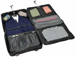 London Fog Knightsbridge 44" Wheeled Garment Bag, Black -LUGGAGE FACTORY Sales 51AI0W5d8DL 532a9eb5 79d7 4df0 a4fc 7b73d57089e2
