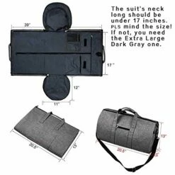 BUG Garment Bags, Convertible Garment Bag With Shoulder Strap, Shoes Compartment, Carry On Travel Suit Bags, 2 In 1 Garment Duffle Bag For Men Women Weekender Bag -LUGGAGE FACTORY Sales 51C6gAu5JcL