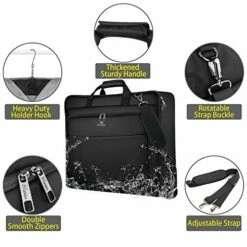 Garment Bags, Large Suit Travel Bag With Pockets & Shoulder Strap, MATEIN Professional Foldable Carry On Bag For Business Trip, Waterproof Luggage Bags For Travel For Men Women, Black 13 Garment Bags, Large Suit Travel Bag With Pockets & Shoulder Strap, MATEIN Professional Foldable Carry On Bag For Business Trip, Waterproof Luggage Bags For Travel For Men Women, Black -LUGGAGE FACTORY Sales 51IT8zQIC L
