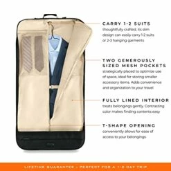 Briggs & Riley Baseline Garment Bags, Black, Classic -LUGGAGE FACTORY Sales 51JL7m92 3L