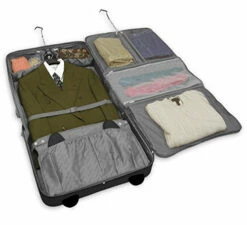London Fog Buckingham 44" Wheeled Garment Bag, Black -LUGGAGE FACTORY Sales 51MH8TTdS7L daa847fe 16af 4be6 804f d4b2ebbfbedc