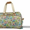 Lily Bloom Luggage Designer Pattern Suitcase Wheeled Duffel Carry On Bag (14in, Beach House) -LUGGAGE FACTORY Sales 51MKua5WjmL