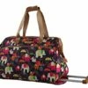Lily Bloom Luggage Designer Pattern Suitcase Wheeled Duffel Carry On Bag (14in, Elephant Rain) -LUGGAGE FACTORY Sales 51MqmVN8HzL