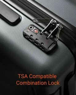 NINETYGO Carry On Luggage 22x14x9 With Spinner Wheels, 100% Polycarbonate Hardside Luggage, Carry On Suitcase With TSA Lock For Travel, Super Durability & Slim Simplistic Design (20-Inch Black) 11 NINETYGO Carry On Luggage 22x14x9 With Spinner Wheels, 100% Polycarbonate Hardside Luggage, Carry On Suitcase With TSA Lock For Travel, Super Durability & Slim Simplistic Design (20-Inch Black) -LUGGAGE FACTORY Sales 51Sr9Va223L