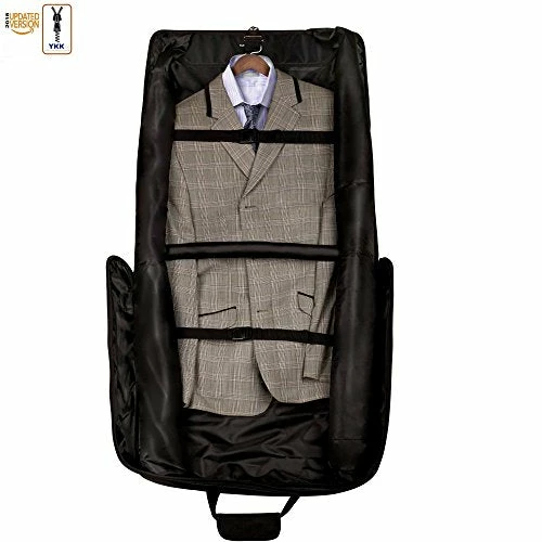 3 Suit Carry On Garment Bag For Travel & Business Trips With Shoulder Strap 40'' Bagazzi Brand 6 3 Suit Carry On Garment Bag For Travel & Business Trips With Shoulder Strap 40'' Bagazzi Brand - Image 4