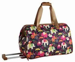 Lily Bloom Luggage Designer Pattern Suitcase Wheeled Duffel Carry On Bag (14in, Elephant Rain) 7 Lily Bloom Luggage Designer Pattern Suitcase Wheeled Duffel Carry On Bag (14in, Elephant Rain) -LUGGAGE FACTORY Sales 51Wd0qIK5IL
