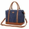 BAOSHA HB-28 Ladies Women Canvas Travel Weekender Bag Overnight Carry-on Shoulder Duffel Tote Bag (Blue Dot) -LUGGAGE FACTORY Sales 51WxIjCaNlL 757b30dc a81c 42bc 9776 49655c91a612