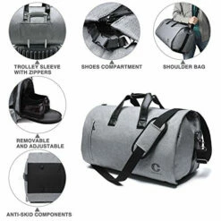 Crospack 45L Suit Garment Bag Shoulder Strap Duffle Travel Foldable Flight Bag 14 Crospack 45L Suit Garment Bag Shoulder Strap Duffle Travel Foldable Flight Bag -LUGGAGE FACTORY Sales 51Z8wCNkVNL