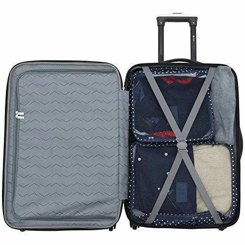 Travelers Club Albany Hardside Expandable Spinner Luggage, Navy Blue, Carry-On 20-Inch 9 Travelers Club Albany Hardside Expandable Spinner Luggage, Navy Blue, Carry-On 20-Inch - Image 7