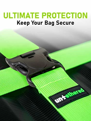 Untethered 4-Pack Luggage Straps | Belts To Keep Your Suitcase Secure While Traveling, Premium Accessory For Travel Bag Closure 9 Untethered 4-Pack Luggage Straps | Belts To Keep Your Suitcase Secure While Traveling, Premium Accessory For Travel Bag Closure - Image 7