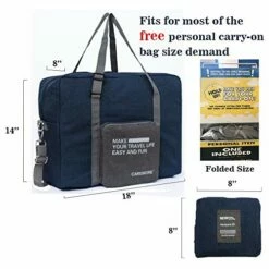 Spirit Airline Personal Item Carry-on Bag Unisex's Lightweight Foldable Duffel Travel Luggage Bag 18 X 14 X 8 Inches(Blue With Strap) 13 Spirit Airline Personal Item Carry-on Bag Unisex's Lightweight Foldable Duffel Travel Luggage Bag 18 X 14 X 8 Inches(Blue With Strap) -LUGGAGE FACTORY Sales 51aBswpFcqL