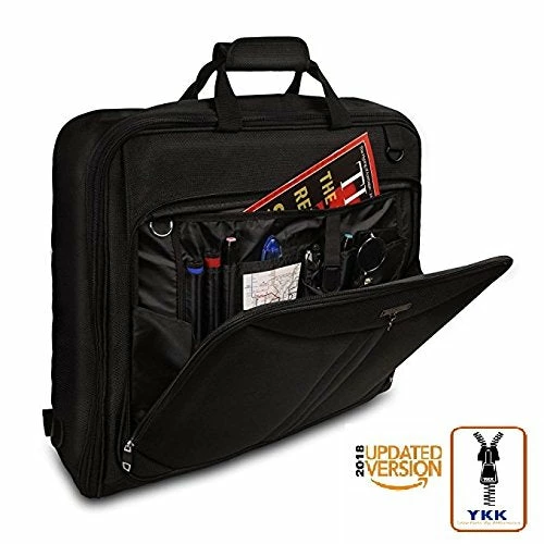 3 Suit Carry On Garment Bag For Travel & Business Trips With Shoulder Strap 40'' Bagazzi Brand 9 3 Suit Carry On Garment Bag For Travel & Business Trips With Shoulder Strap 40'' Bagazzi Brand - Image 7