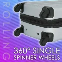 Travelers Club Chicago II Expandable Spinner Carry-On Luggage, Cobalt Blue, 20-Inch -LUGGAGE FACTORY Sales 51fjlSlle9L