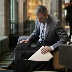 Prottoni 44-inch Garment Bag For Travel – Water-Resistant Carry-On Suit Carrier -LUGGAGE FACTORY Sales 51ijcD13Y7L