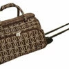 Jenni Chan Links Deluxe Carry-All Rolling Duffel, Brown, One Size -LUGGAGE FACTORY Sales 51jtr8 Qp2L