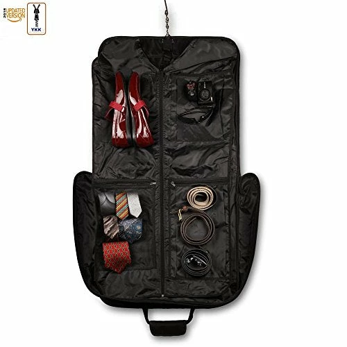 3 Suit Carry On Garment Bag For Travel & Business Trips With Shoulder Strap 40'' Bagazzi Brand 5 3 Suit Carry On Garment Bag For Travel & Business Trips With Shoulder Strap 40'' Bagazzi Brand - Image 3