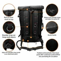 American Stoic Carry On Bag Black - 50L TSA Approved Weekender Bag – Convertible From 19” Laptop Backpack To Carryon Duffel Bag – 22x14x9 (43 Linear) Inches -LUGGAGE FACTORY Sales 51odIYJtI7L