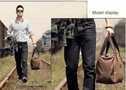 Berchirly Travel Canvas Handbag Tote Duffel Bag Carry On Bags Weekender Overnight Bag -LUGGAGE FACTORY Sales 51oiH2 5CdL