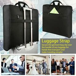 Garment Bags, Large Suit Travel Bag With Pockets & Shoulder Strap, MATEIN Professional Foldable Carry On Bag For Business Trip, Waterproof Luggage Bags For Travel For Men Women, Black 11 Garment Bags, Large Suit Travel Bag With Pockets & Shoulder Strap, MATEIN Professional Foldable Carry On Bag For Business Trip, Waterproof Luggage Bags For Travel For Men Women, Black -LUGGAGE FACTORY Sales 51wiW67 fgL