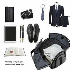 BUG Garment Bags, Convertible Garment Bag With Shoulder Strap, Shoes Compartment, Carry On Travel Suit Bags, 2 In 1 Garment Duffle Bag For Men Women Weekender Bag -LUGGAGE FACTORY Sales 51xM9A0ojzL