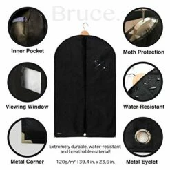 Bruce. 3 X Premium Garment Bag Incl. Shoe Bag | 39.4 X 23.6 Inches | Suit Bags For Travel And Storage | Breathable Bags For Suits, Jackets And Dresses (39.4 X 23.6 Inches - 100 Cm X 60 Cm) -LUGGAGE FACTORY Sales 51zLQly8GzL