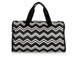 Betsey Johnson Chevron Carry On Weekender Travel Duffel Bag - Black White 11 Betsey Johnson Chevron Carry On Weekender Travel Duffel Bag - Black White -LUGGAGE FACTORY Sales 715nis6aaCL