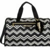 Betsey Johnson Chevron Carry On Weekender Travel Duffel Bag - Black White 2 Betsey Johnson Chevron Carry On Weekender Travel Duffel Bag - Black White -LUGGAGE FACTORY Sales 71oAX 2B9nqL