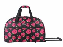 Betsey Johnson Luggage Designer Pattern Suitcase Wheeled Duffel Carry On Bag (Paris Love) (One Size, Covered Roses) -LUGGAGE FACTORY Sales 811VqXdgalL 4066de11 776f 48f2 be76 c0b725f3152b