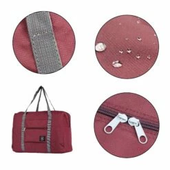 ILotusBAG Travel Foldable Duffel Bag For Women & Men,Lightweight Waterproof Carry-on Bag,Travel Luggage For Sports Gym,Travel Tote Luggage Bag(Wine Red) -LUGGAGE FACTORY Sales 81uz4ri7 FL