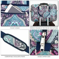 Travel Foldable Waterproof Duffel Bag - Lightweight Carry Storage Luggage Tote Duffel Bag. (Green Floral) -LUGGAGE FACTORY Sales 9170kZBZ 9L