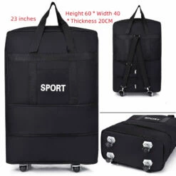 Luggage Bag With Wheels Expandable Folding Oxford Trolley Suitcase 16 Luggage Bag With Wheels Expandable Folding Oxford Trolley Suitcase -LUGGAGE FACTORY Sales Luggage Bag With Wheels Expandable Folding Oxford Trolley Suitcase Unisex Carrier Bag Weekend Trip Airplane Luggage 45f93615 3ebf 4b4c 89a4 0e6b4ba26fde