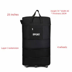 Luggage Bag With Wheels Expandable Folding Oxford Trolley Suitcase 18 Luggage Bag With Wheels Expandable Folding Oxford Trolley Suitcase -LUGGAGE FACTORY Sales Luggage Bag With Wheels Expandable Folding Oxford Trolley Suitcase Unisex Carrier Bag Weekend Trip Airplane Luggage cb848b79 06cf 4397 8c79 27ab75dffa8d
