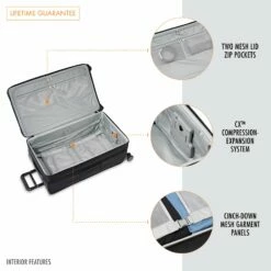 Extra Large Expandable Trunk Spinner -LUGGAGE FACTORY Sales UT130CXSP 4 INT