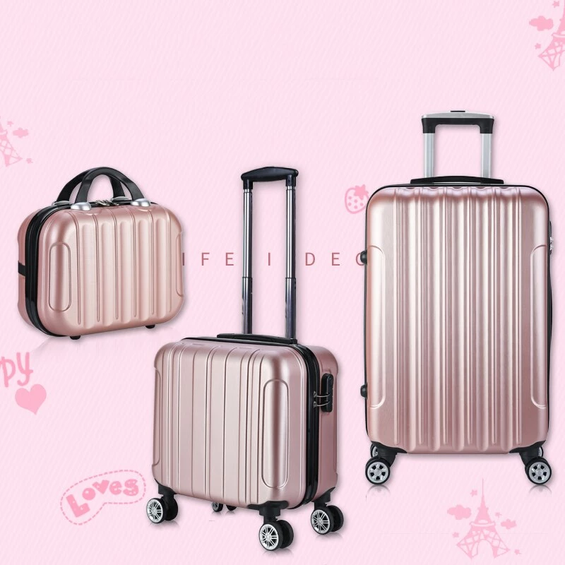 XZAN 17 Inch Small Suitcase On Wheels Ladies 14 Inch Mini Cabin 4 XZAN 17 Inch Small Suitcase On Wheels Ladies 14 Inch Mini Cabin - Image 2