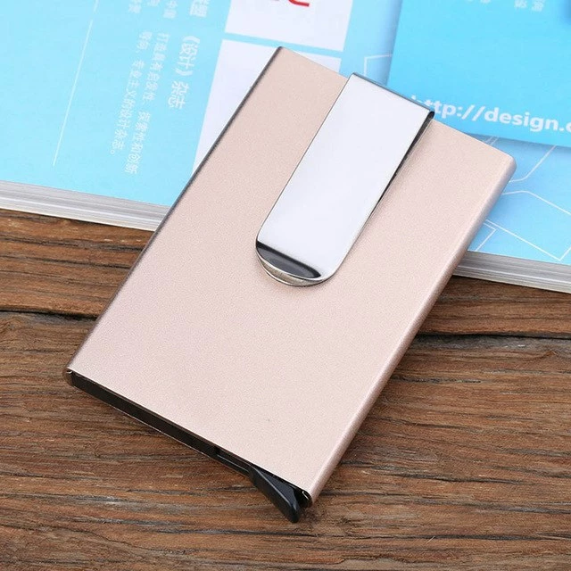 Luxury Credit Card Holder Men Women Aluminum Slim 4 Luxury Credit Card Holder Men Women Aluminum Slim - Image 2