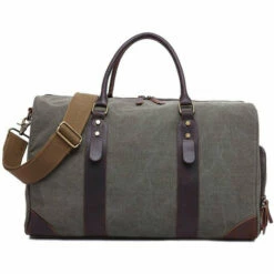 2018 Fashion Canvas Men'S Travel Bag Carry On Luggage Bags Vintage Handbag Crossbody Men Duffel -LUGGAGE FACTORY Sales product image 618303869
