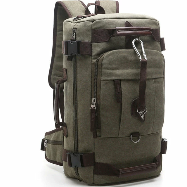 Luodun 2018 New Arrival Anvas Leather Men Travel Bags Carry On Luggage Bags Men Duffel Bags 4 Luodun 2018 New Arrival Anvas Leather Men Travel Bags Carry On Luggage Bags Men Duffel Bags - Image 2