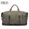 Melodycollection Canvas Leather Men Travel Bags Carry On Luggage Bags Men Duffel Tote Large -LUGGAGE FACTORY Sales product image 802044077