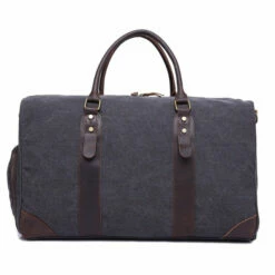 2018 Vintage Waxed Canvas Men Travel Duffel Large Capacity Waterproof Travel Bags Carry On -LUGGAGE FACTORY Sales product image 851239597