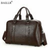 2019 New Fashion Pu Leather Men'S Travel Bag Luggage & Travel Bag Men Carry On Leather Duffel Bag -LUGGAGE FACTORY Sales product image 880439916
