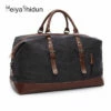 Canvas Leather Handbag Men Travel Bags Carry On Luggage Bag Male Duffel Bags Women Tote Big Bag 1 Canvas Leather Handbag Men Travel Bags Carry On Luggage Bag Male Duffel Bags Women Tote Big Bag -LUGGAGE FACTORY Sales product image 906441709